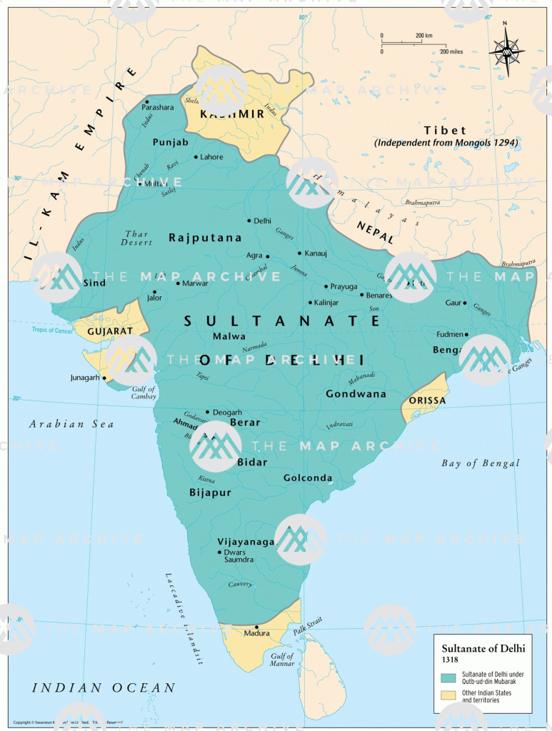 Delhi Sultanate in 1318